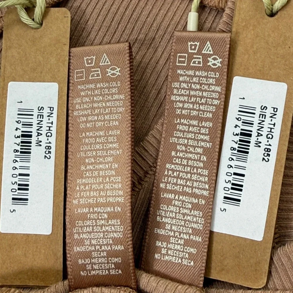 SKIMS Soft Lounge‎ Rib Dipped Thong Team USA Lot of 2 Sienna Medium